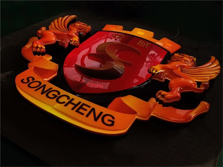 City Emblem Billboard China 3d Badge Neon Gas Is Generally Used in Signboard