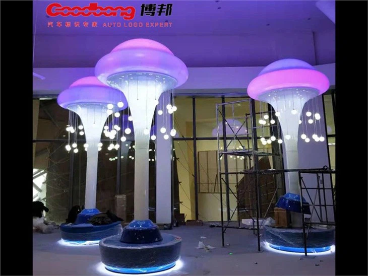 Mushroom Large Column Lamp Colourful Billboard Outdoor Signage